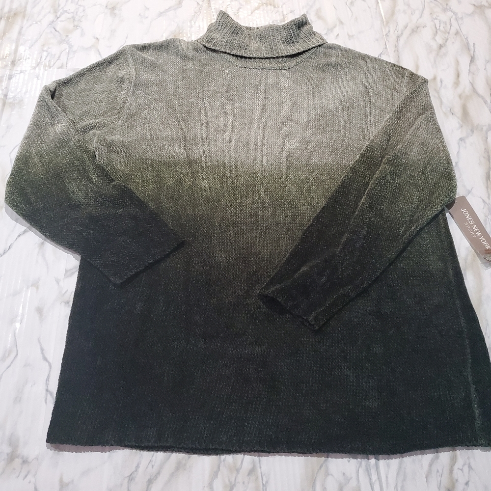 Jones New York Green Ombre Sweater L